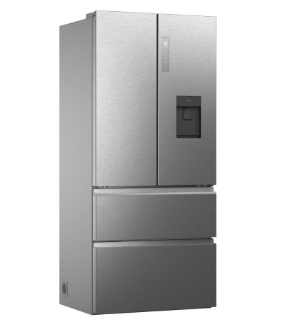 Haier HFW7819EWMP Total No Frost side by side hűtőszekrény francia ajtós kialakítással, 356/181L, Dual Inverter Kompresszor, Wifi, 83x66.9x192.5 cm, platina inox 