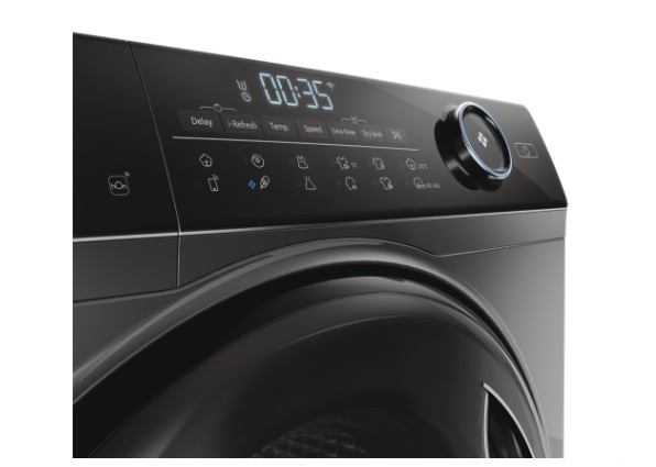 Haier HWD90-B14959S8NUS mosó-szárítógép, 9/6 kg, Wifi, inverter motor, dobvilágítás, 60x62x85 cm, antracitszürke szín 