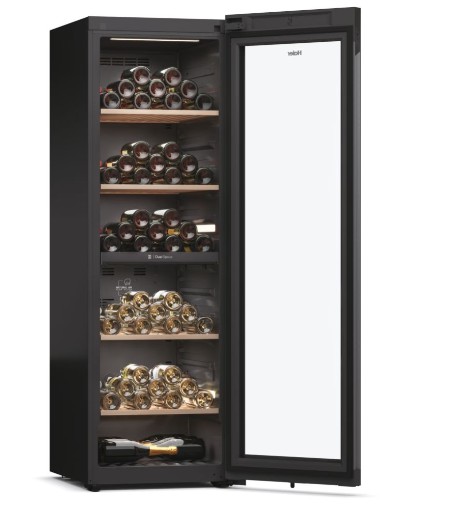 Haier HWS236GDGU1 borhűtő, 236 palack, Wifi, 59.7x71.4x190 cm, fekete szín 