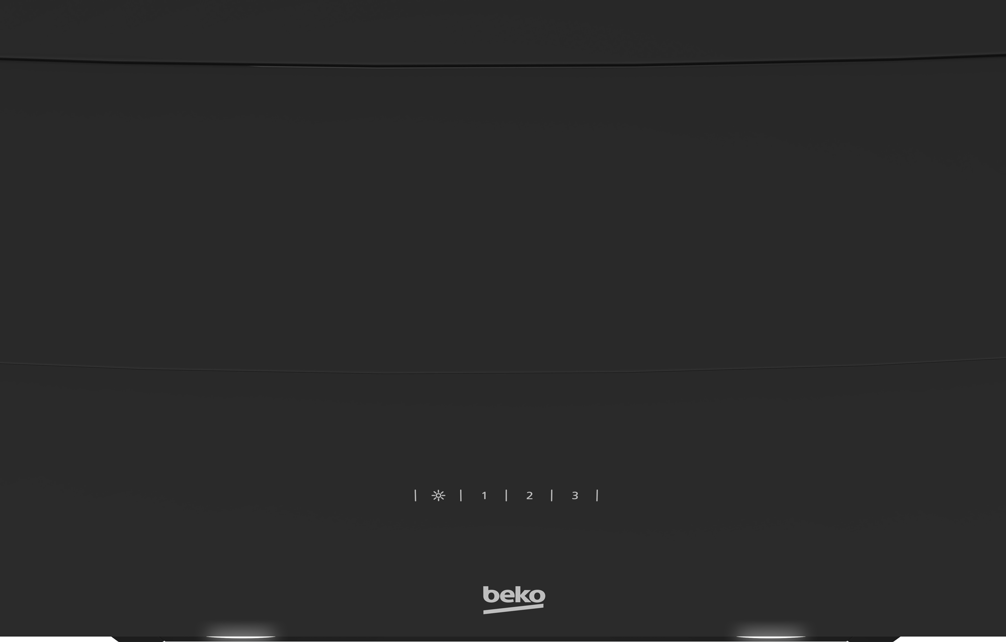 Beko HCA62640B beépíthető falra szerelhető döntött kürtös konyhai elszívó, 39.1x60x75 cm, fekete szín 