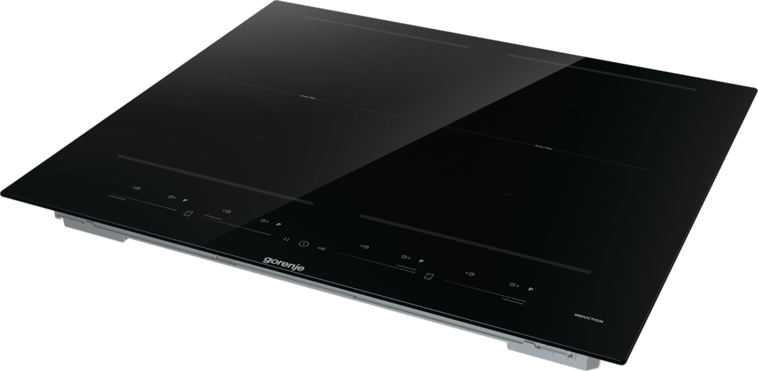 Gorenje GI6442BSCE beépíthető indukciós kerámialap, 59x52x5.3 cm, Bridge összekapcsolható főzőzóna, fekete szín