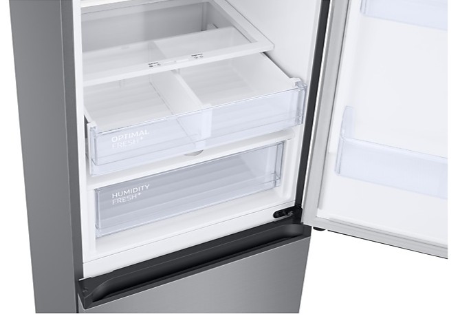 Samsung RB38T603DSA/EF No Frost alulfagyasztós kombinált hűtőszekrény, Digitális Inverter Kompresszor, 276/114L, 59.5x65.8x203 cm, fémes grafit szín 