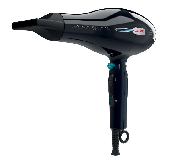 Imetec 11242 hajszárító, 2000W, fekete, diffúzor 
