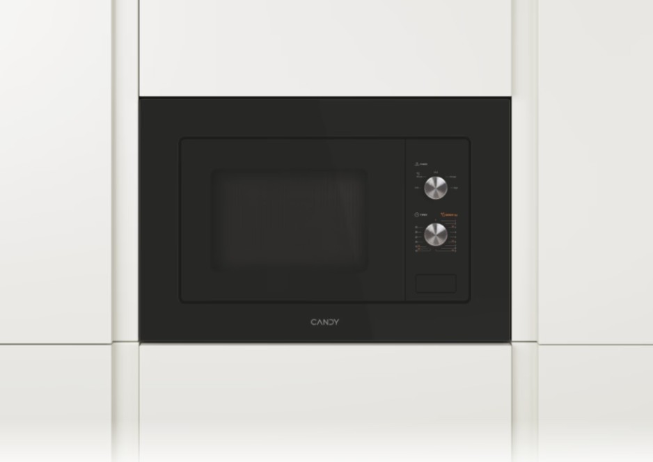 Candy MIS1730B beépíthető mikrohullámú sütő, 17L, 1000W, 59.4x31.95x38.2 cm