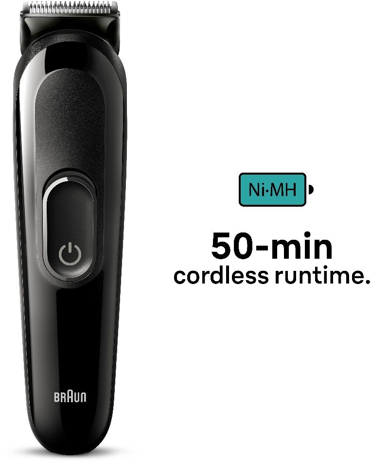 Braun MGK3410 6az1ben multifunkciós testszőrnyíró, fekete szín