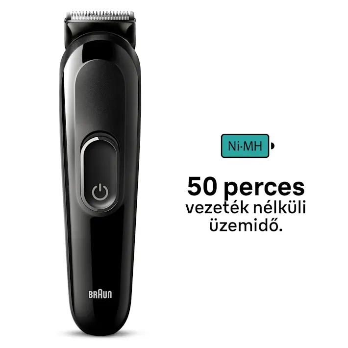 Braun MGK3410 6az1ben multifunkciós testszőrnyíró, fekete szín