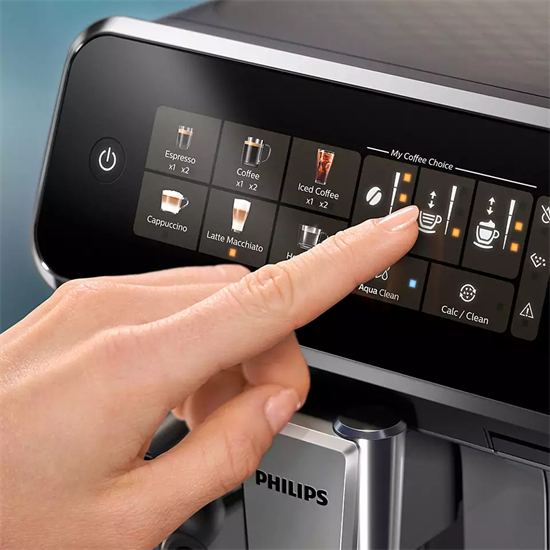 Philips EP3324/40 automata darálós kávéfőző, 1.8L, 1500W, fekete és fényes kasmírszürke