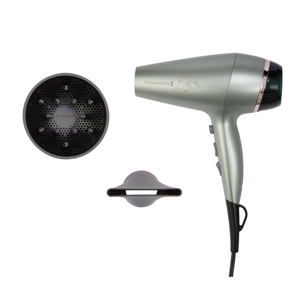 Remington AC5860 Botanicals hajszárító, 2300W, ionizáló funkció, diffúzor, fekete/menta szín 