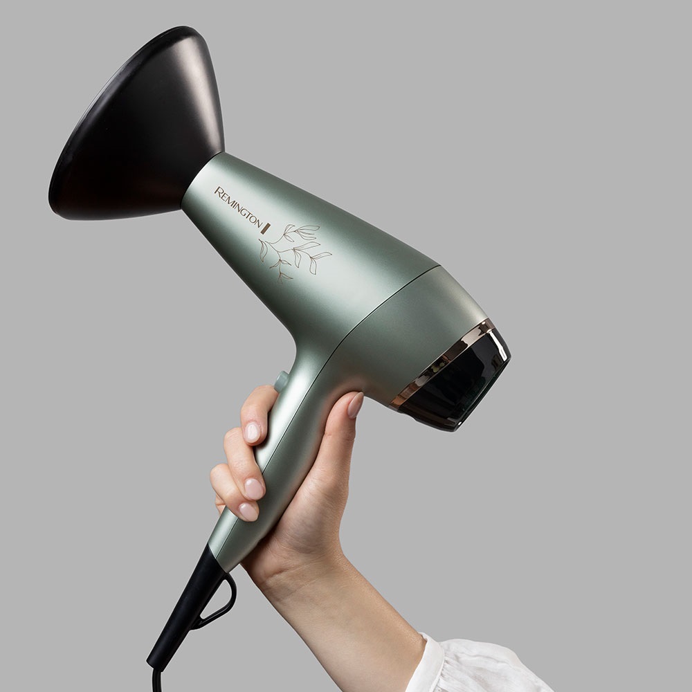 Remington AC5860 Botanicals hajszárító, 2300W, ionizáló funkció, diffúzor, fekete/menta szín 
