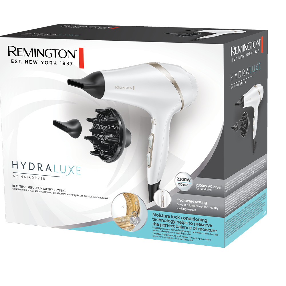 Remington AC8901 hajszárító,2300W, ionizáló funkció, diffúzor, fehér szín 