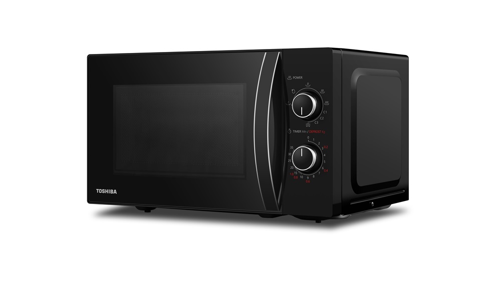 Toshiba MWP-MG20P BK mikrohullámú sütő, 700W, 20L, grill funkció, fekete 