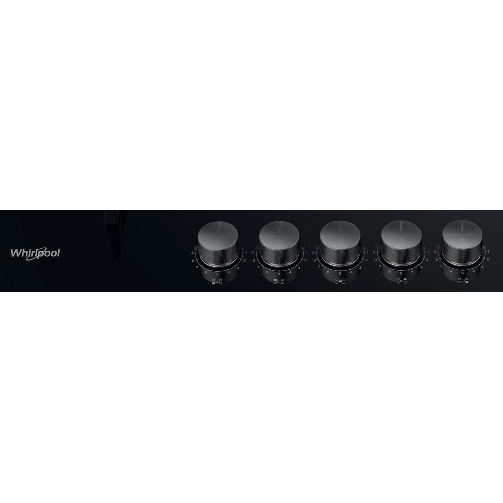 Whirlpool GOWL 728/NB beépíthető gáz főzőlap, 73x51x5.4 cm, fekete szín, GOWL 728NB