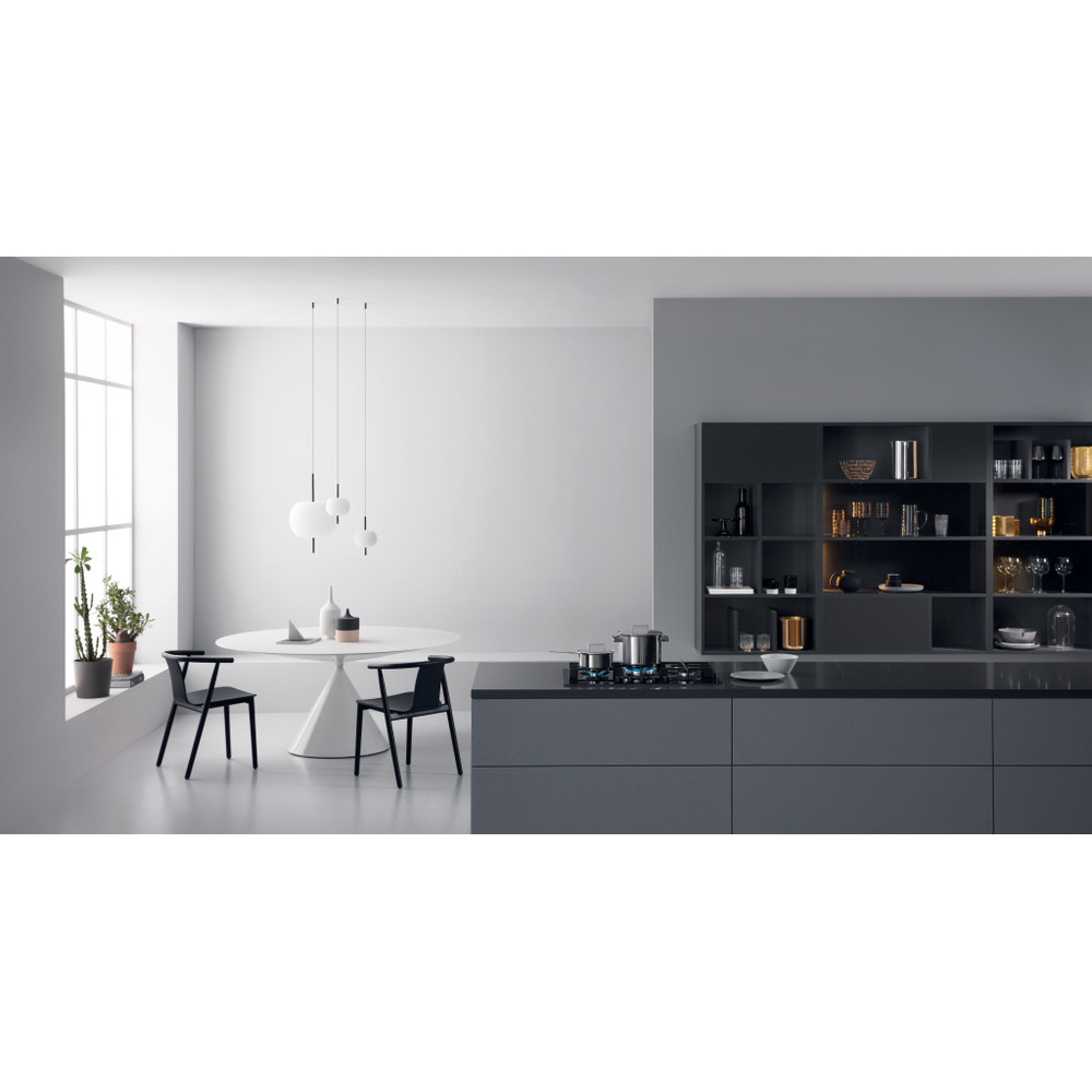 Whirlpool GOWL 728/NB beépíthető gáz főzőlap, 73x51x5.4 cm, fekete szín, GOWL 728NB