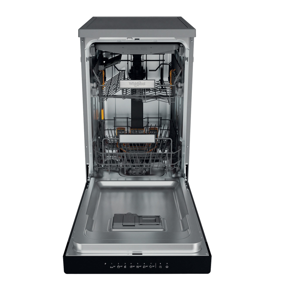 Whirlpool WH6FB10BS7A0X mosogatógép, 11 teríték, 3 kosár, automatikus ajtónyitás, 45x59x85 cm, inox