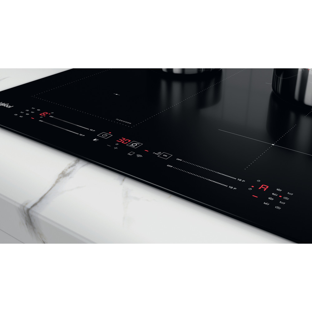 Whirlpool WL S2260 NE beépíthető indukciós kerámialap, 59x51x5.2 cm, fekete 