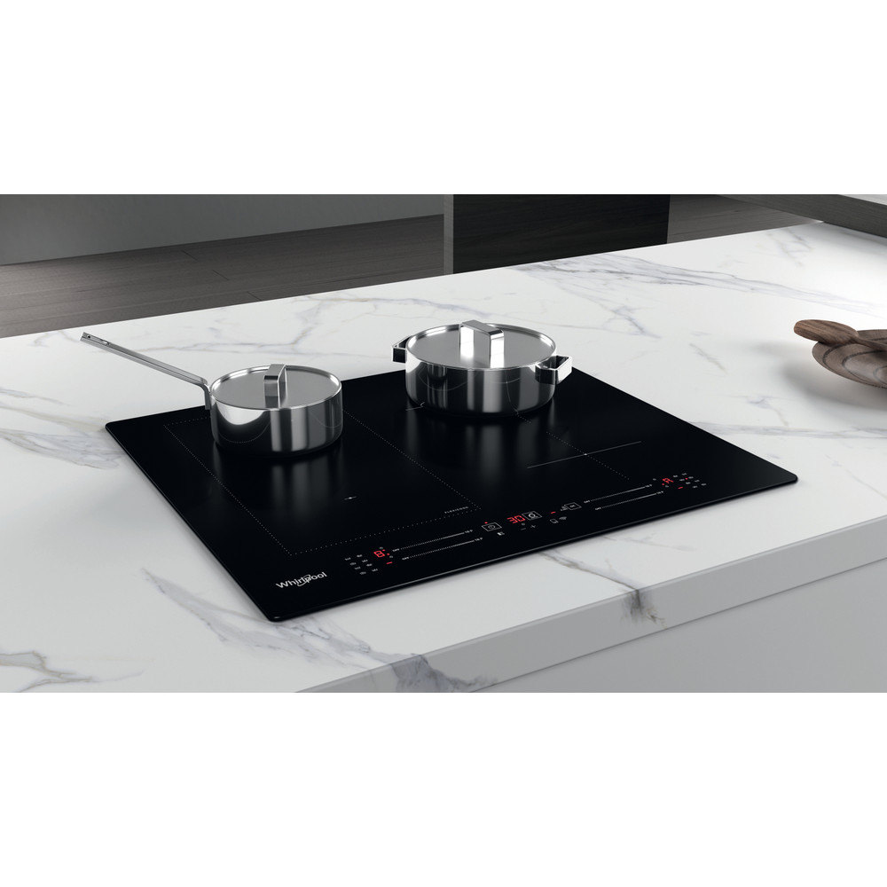 Whirlpool WL S2260 NE beépíthető indukciós kerámialap, 59x51x5.2 cm, fekete 