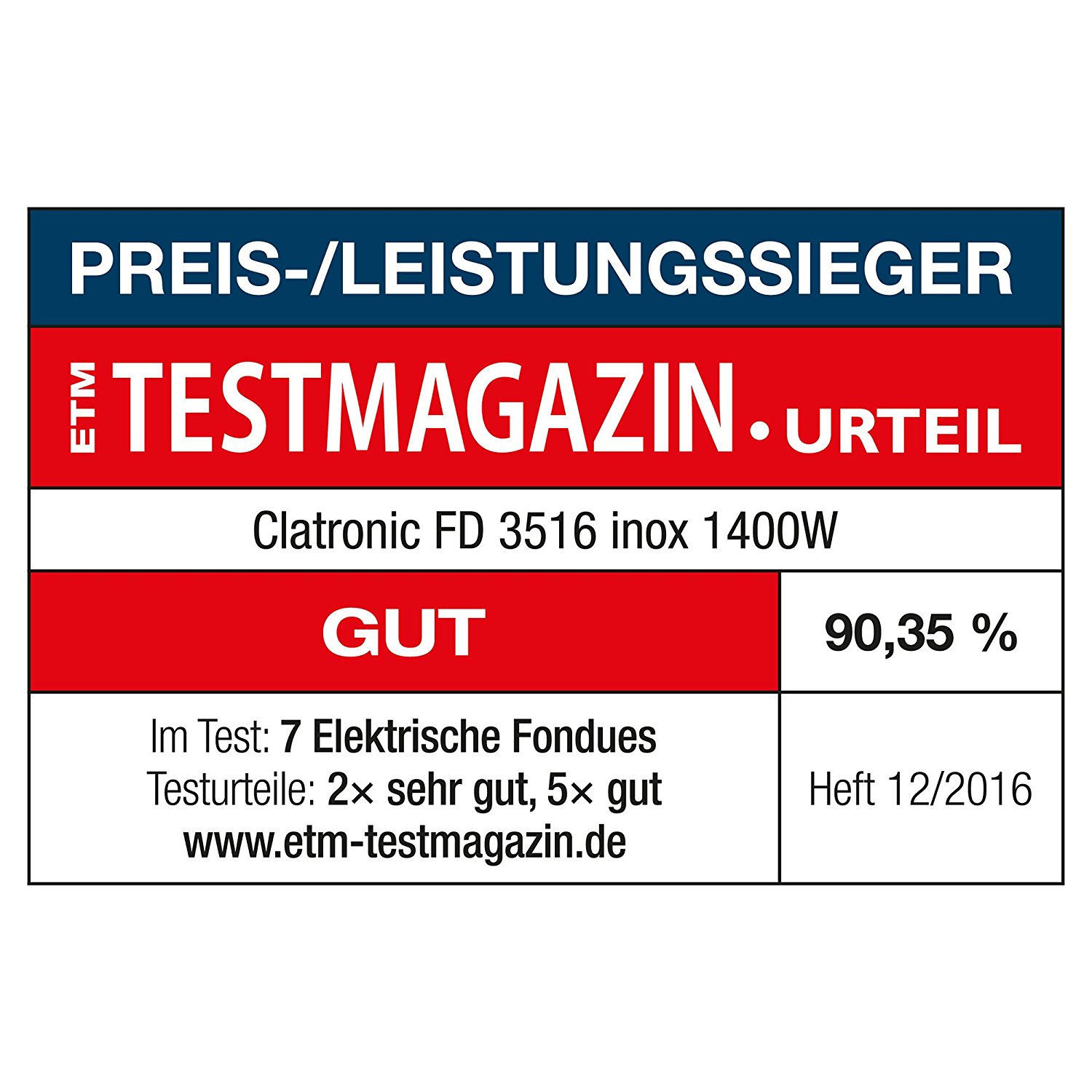 Clatronic FD 3516 inox Fondue készítő FD3516