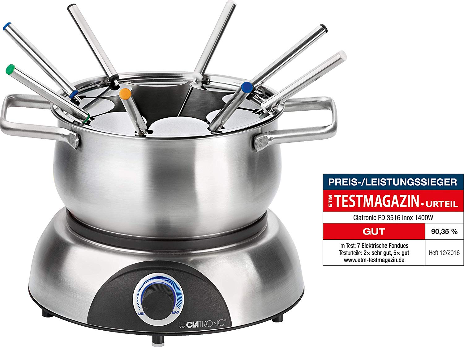 Clatronic FD 3516 inox Fondue készítő FD3516