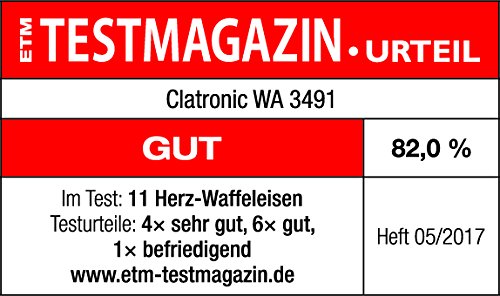 Clatronic WA3491 gofrisütő fehér