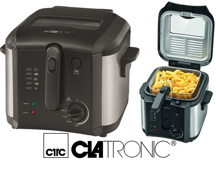 Clatronic FR 3649 olajsütő FR3649, 1600W, fekete szín 