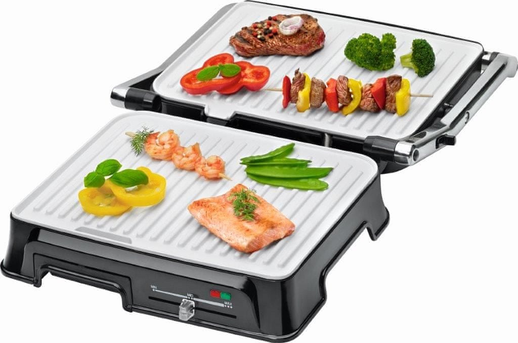 Clatronic KG 3571 kontakt elektromos grill kerámia bevonatú belsővel