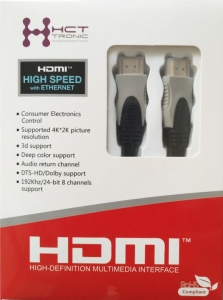 HCT HDMI-HDMI kábe 028-134 4K aranyozott 2 méter 2.O