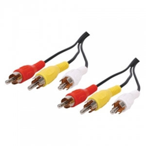 3-3 RCA dugóval szerelt kábel 2m DE50381
