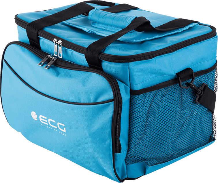 ECG AC 3010C Praktikus hűtőtáska sok zsebbel AC3010C, 30L, kék szín 
