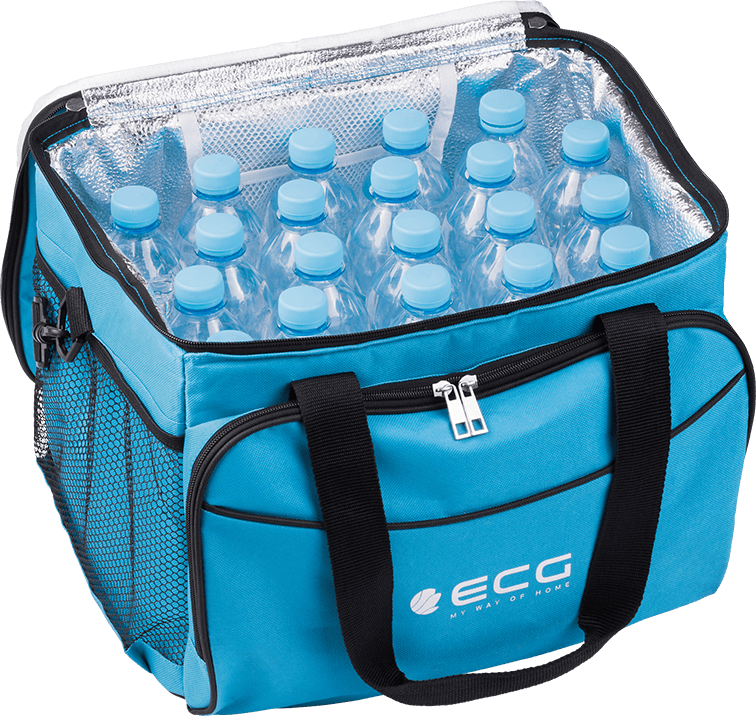 ECG AC 3010C Praktikus hűtőtáska sok zsebbel AC3010C, 30L, kék szín 