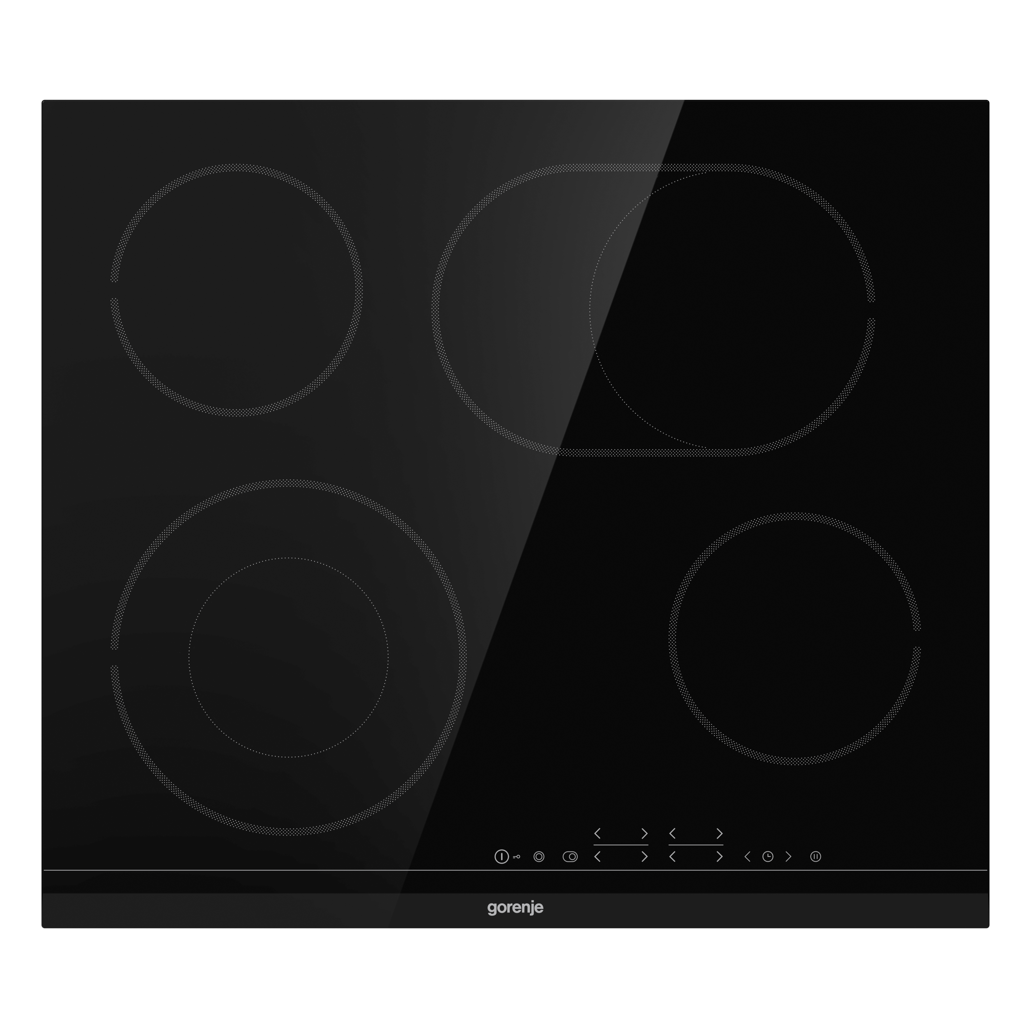 Gorenje ECT643BCSC beépíthető kerámia főzőlap, 60x52x5.4 cm fekete szín
