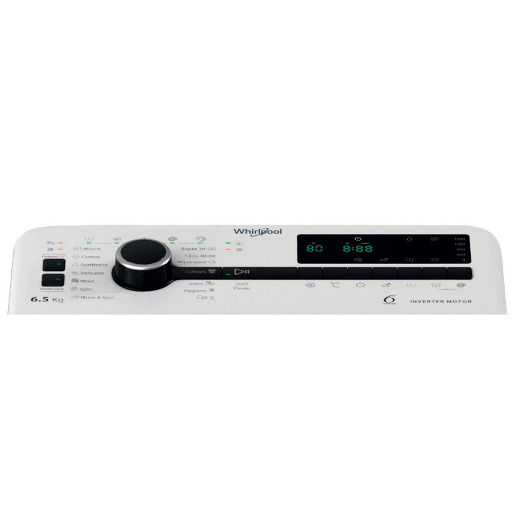 Whirlpool TDLRB 65261BS EU/N felültöltős mosógép, inverter motor, 40x60x90 cm