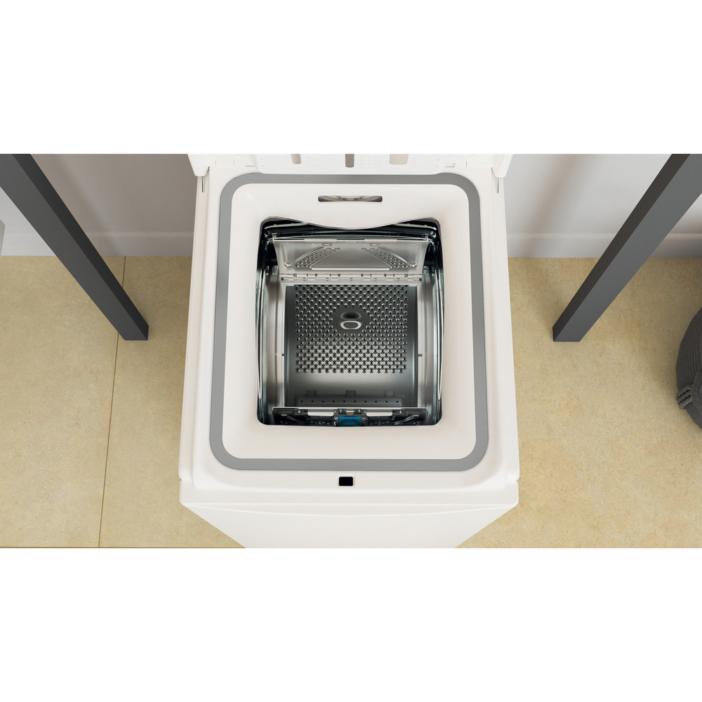 Whirlpool TDLRB7232BS EU/N felültöltős mosógép ZEN techológia, extra csendes Direct Drive motor, 7 kg, 40x60x90 cm 