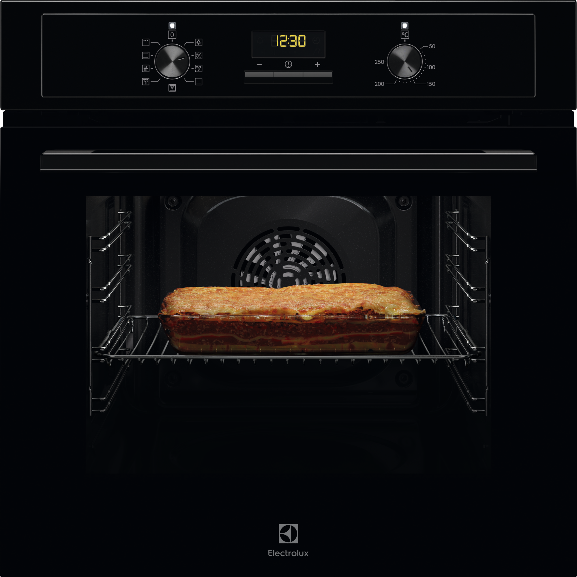 Electrolux EOF3H50BK fekete beépíthető sütő aqua clean tisztítással, 65L, 59.4x56x59 cm 