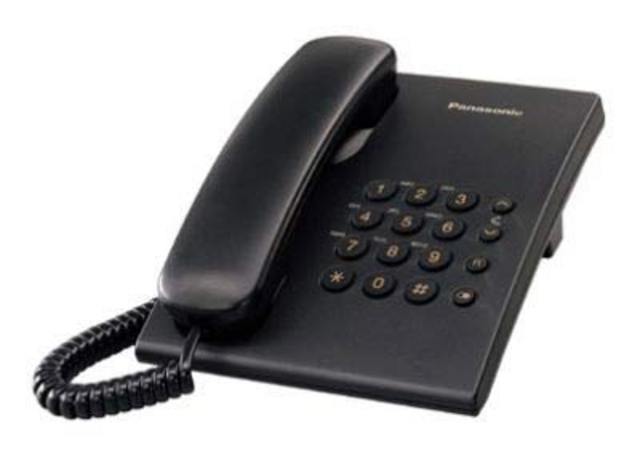 Panasonic KXTS500HGB asztali telefon fekete