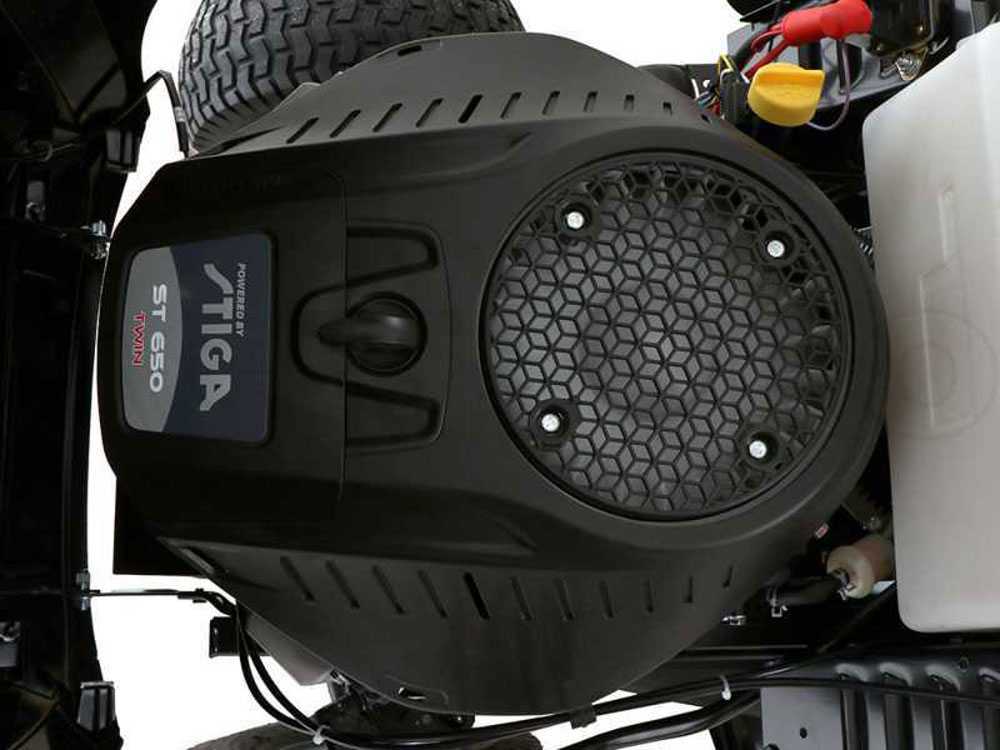 Castelgarden PTX210HD Hidrosztatikus váltos, gyűjtős fűnyíró traktor, ST650 kéthengeres 10,6kW motorral, 102cm vágószélesség, 300l gyűjtőkapacítás