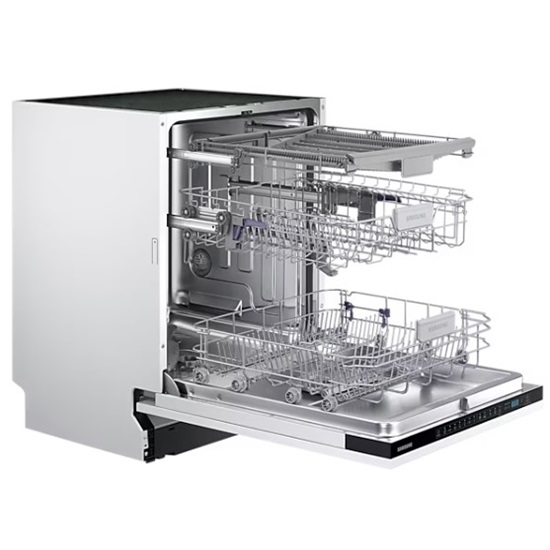 Samsung DW60M6050BB/EO teljesen beépíthető mosogatógép 14 teríték, 3 kosaras