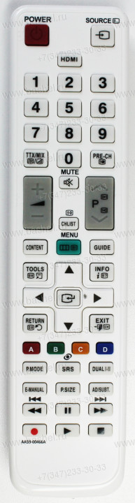 Samsung LCD/LED tv távvezérlő AA59-00466A