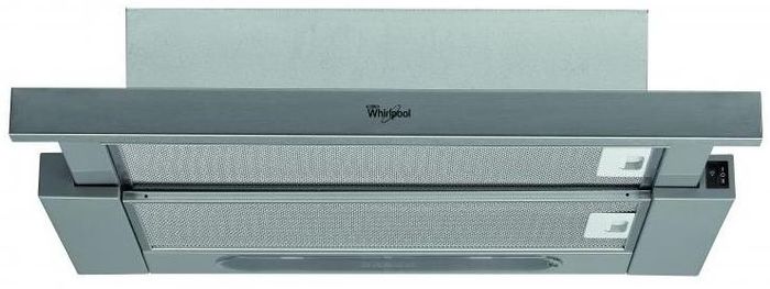 Whirlpool AKR5390/1 IX beépíthető kihúzható inox elszívó, 59.930x18 cm