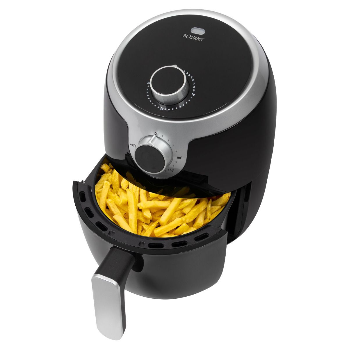Bomann FR6050 H fekete air frier forrólevegős sütő 1,8l