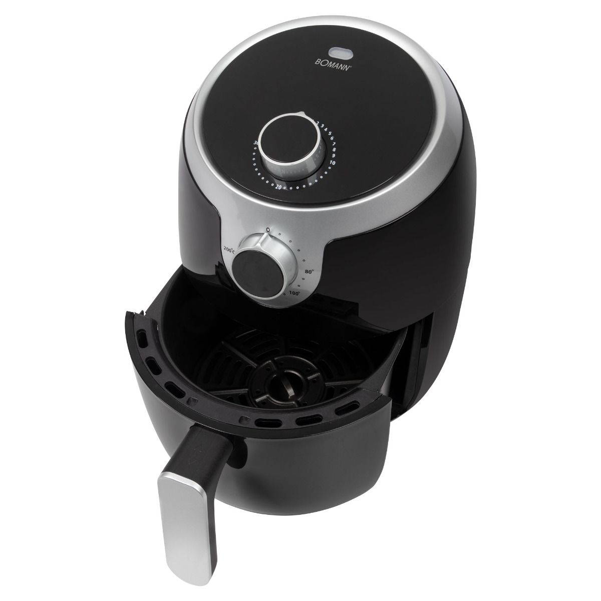 Bomann FR6050 H fekete air frier forrólevegős sütő 1,8l