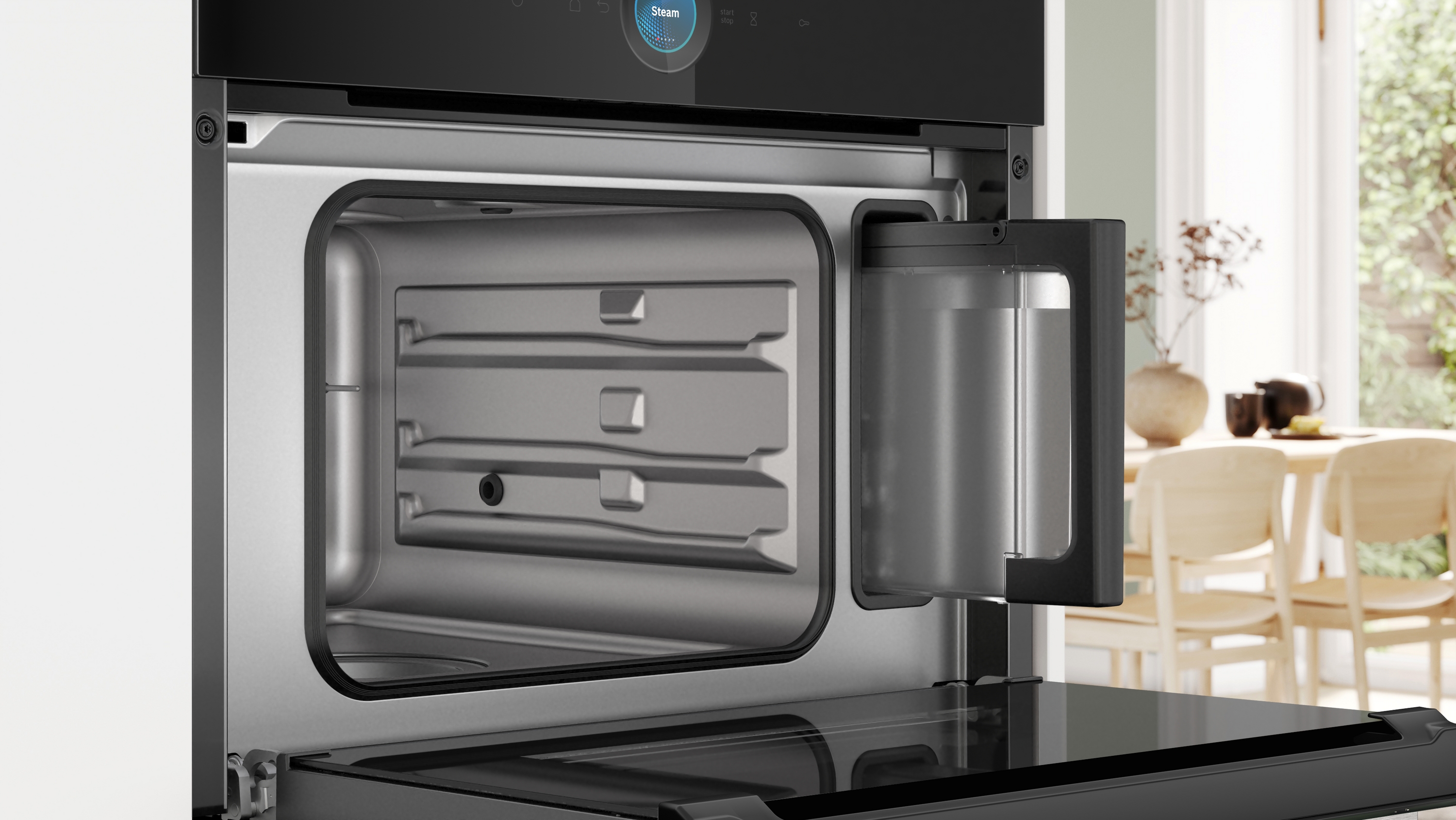 Bosch CDG714XB1, Beépíthető gőzpároló