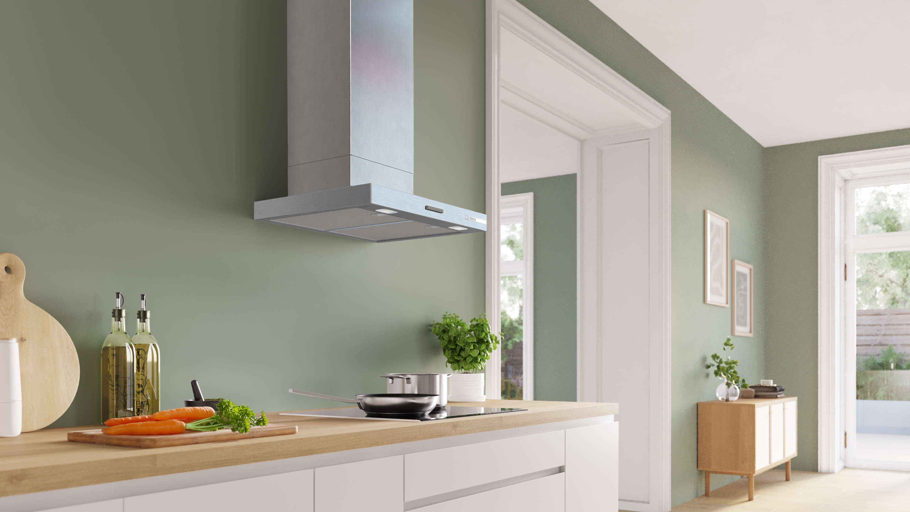 Bosch DWB63BC30, Falra szerelhető páraelszívó