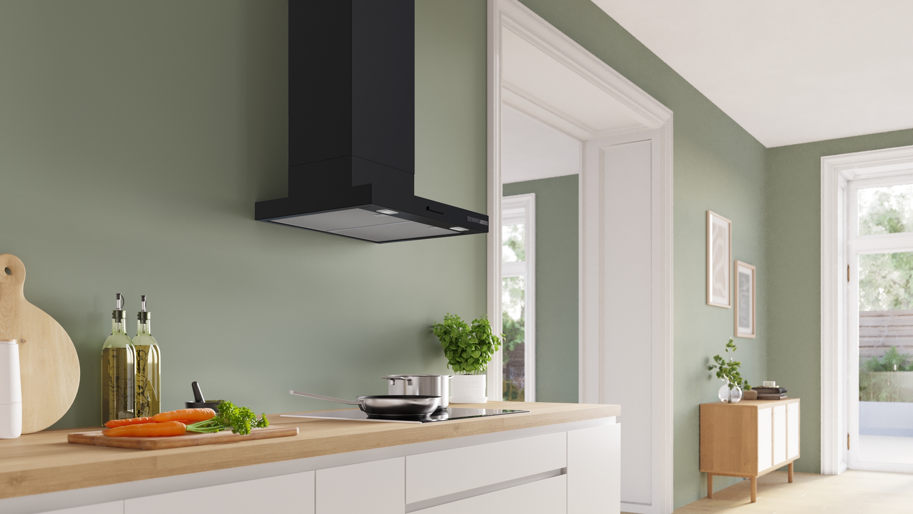 Bosch DWB63BC60, Falra szerelhető páraelszívó