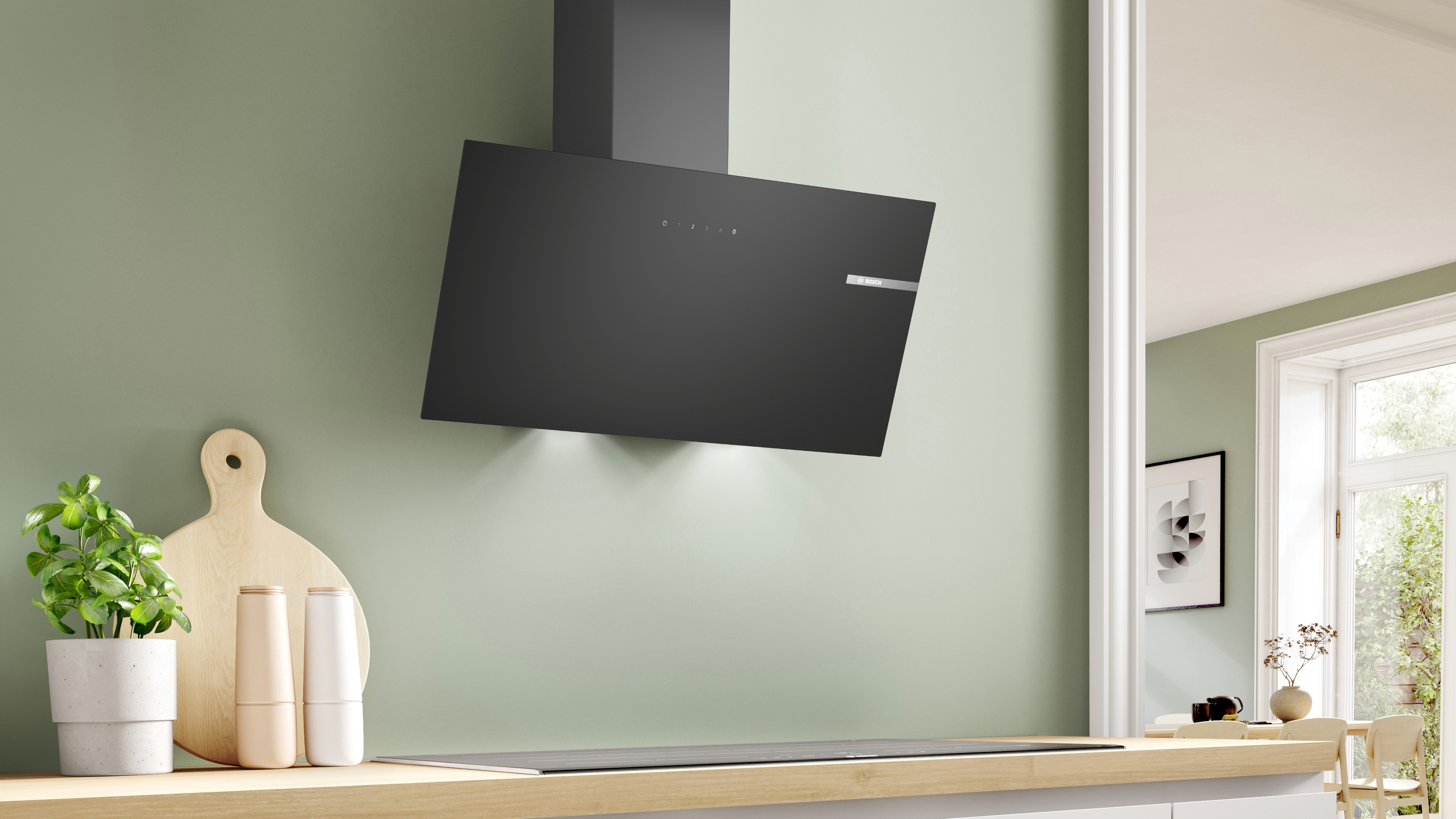 Bosch DWK85DK60, Falra szerelhető páraelszívó