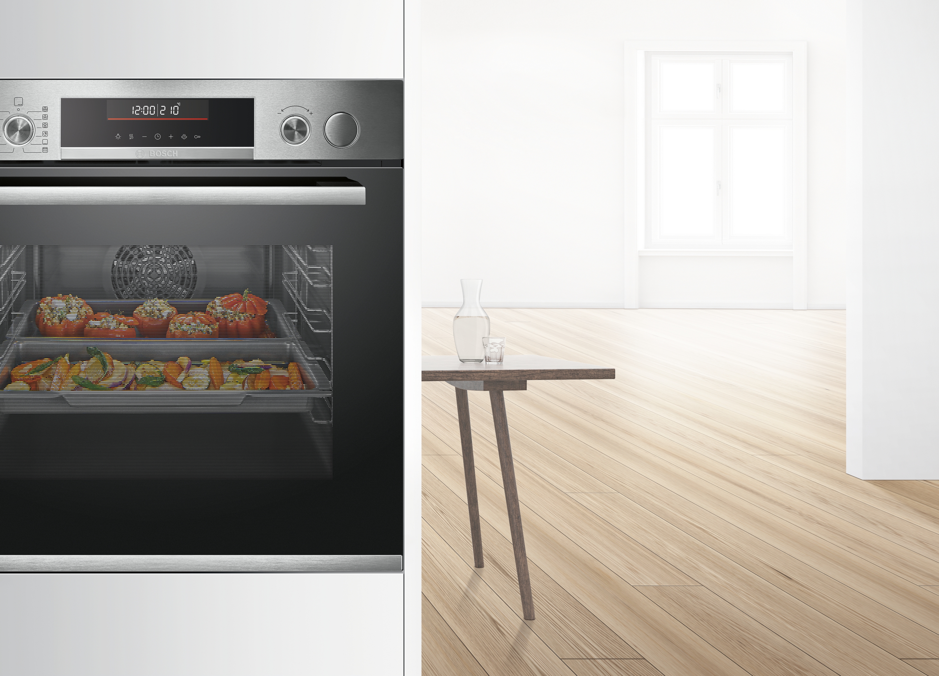 Bosch HEZ530000, Keskeny tepsi