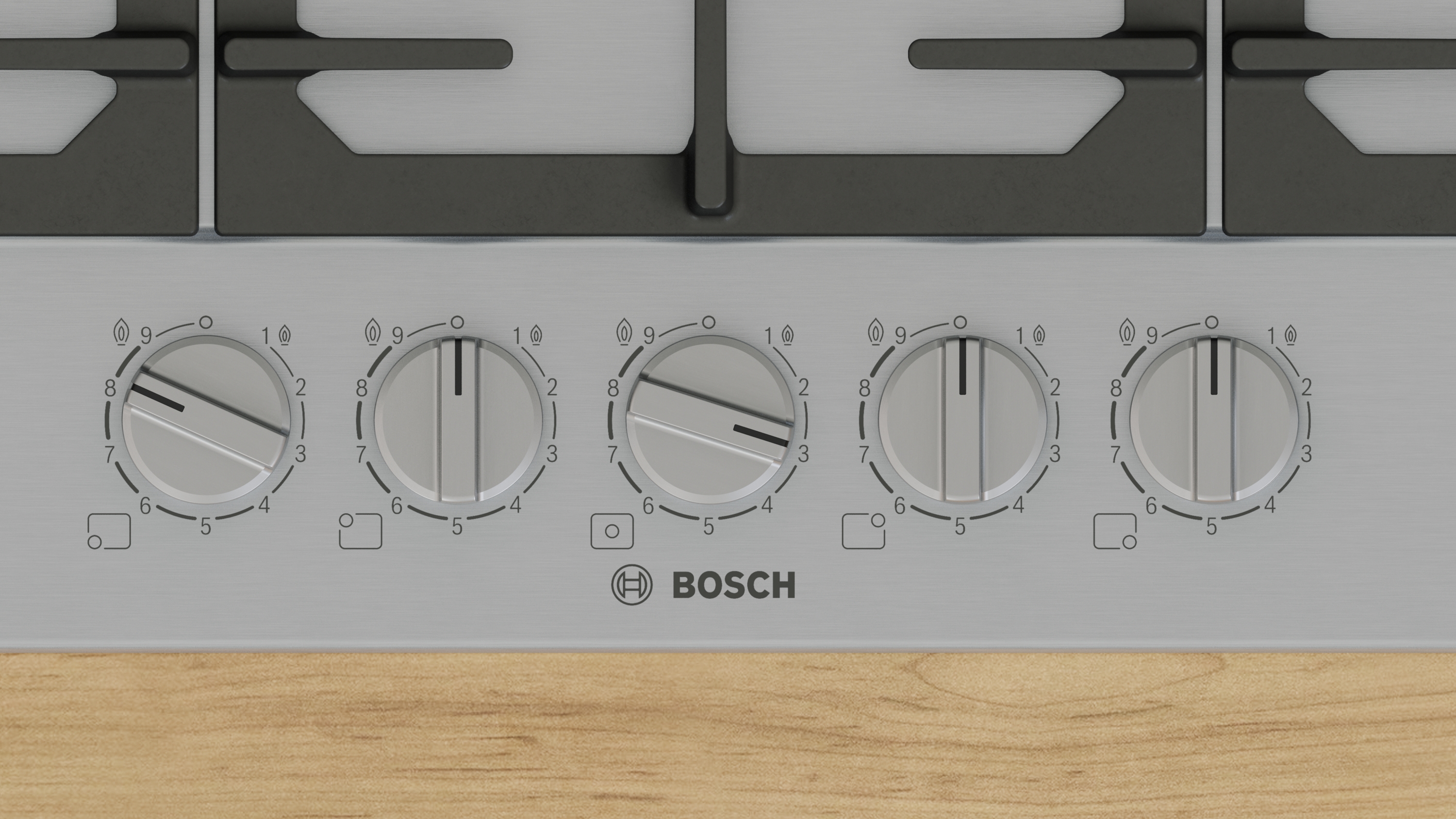 Bosch PCQ7A5I90, Gáz főzőlap