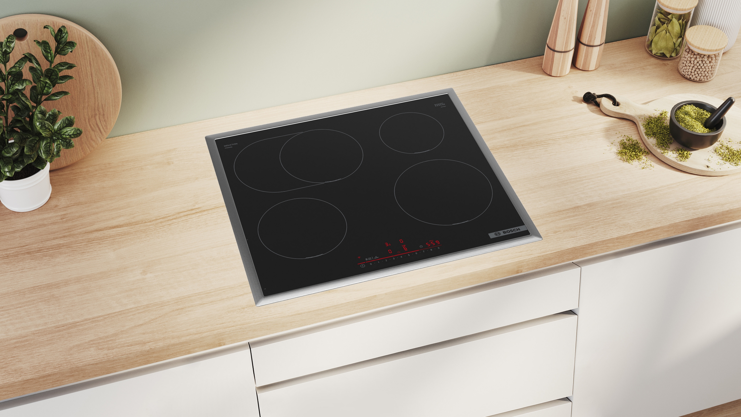 Bosch PIF645HB1E, Indukciós főzőlap