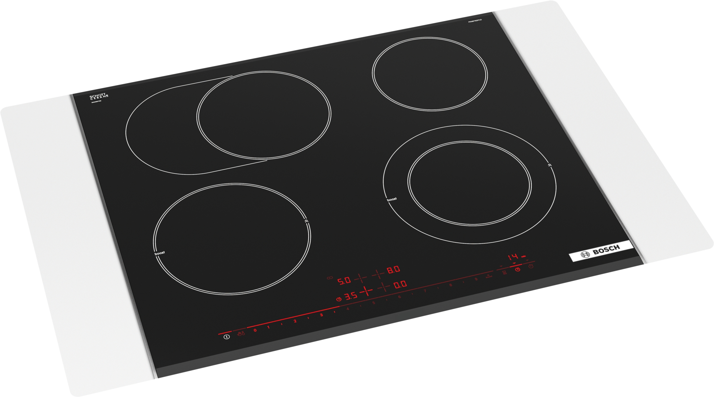 Bosch PKN675DP1D, Üvegkerámia főzőlap