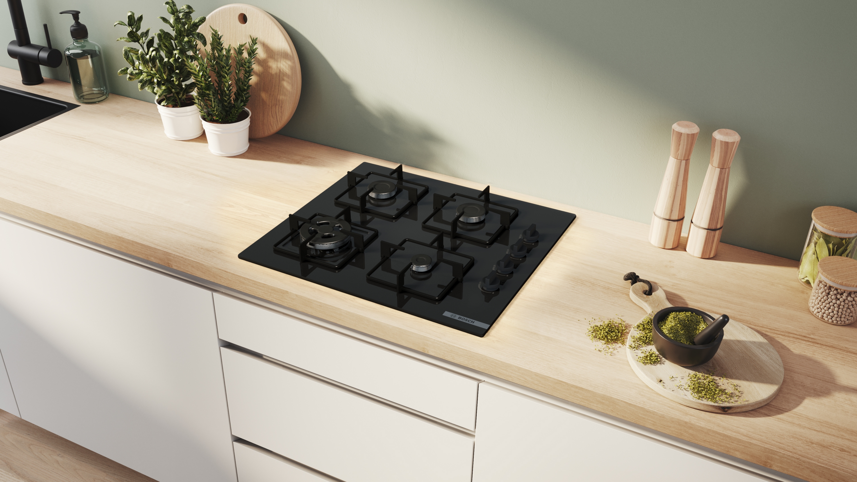 Bosch POH6B6K30, Gáz főzőlap