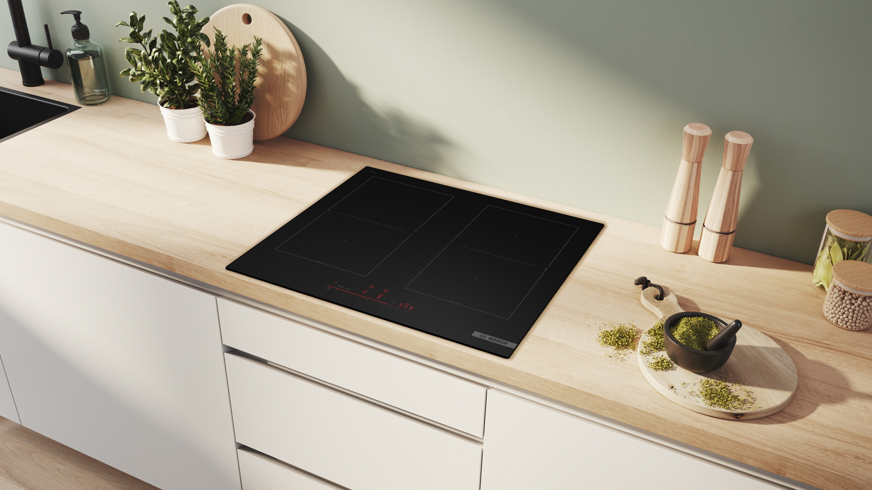 Bosch PVQ61CHB1E, Indukciós főzőlap